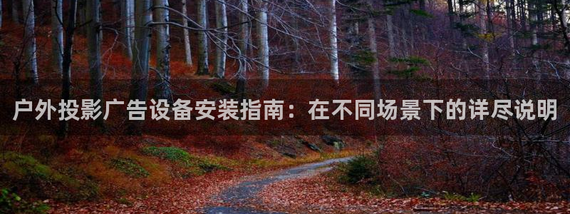 杏宇平台登录步骤图：户外投影广告设备安装指南：在不同场景下的详尽说明
