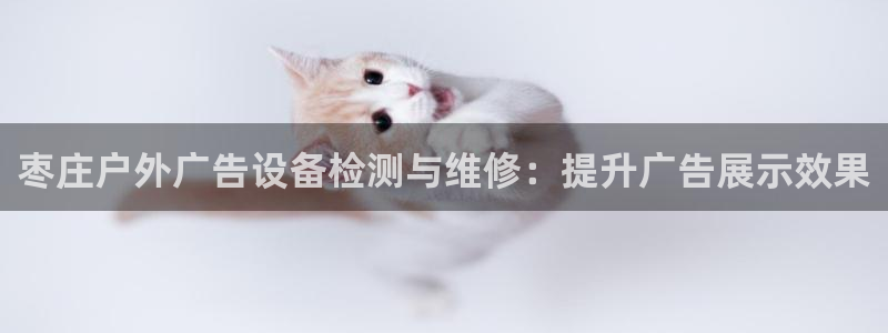 杏宇平台怎么样知乎：枣庄户外广告设备检测与维修：提升广告展示效果