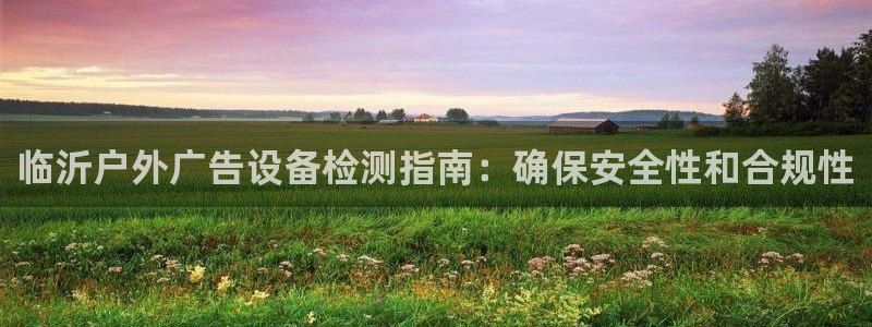 杏宇代理注册：临沂户外广告设备检测指南：确保安全性和合规性