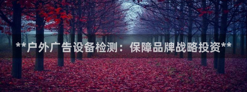 杏宇平台怎么样赚钱：**户外广告设备检测：保障品牌战略投资**