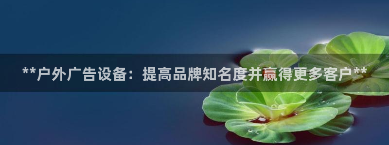 杏宇官方平台官网入口：**户外广告设备：提高品牌知名度并赢得更多客户**
