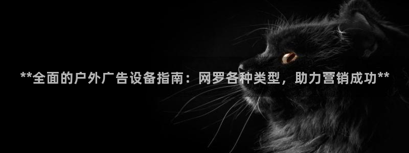 杏宇平台客服：**全面的户外广告设备指南：网罗各种类型，助力营销成功**
