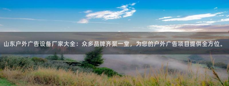 杏宇平台代理怎么赚钱：山东户外广告设备厂